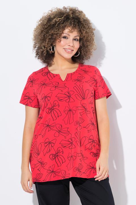 Produktbild Ulla Popken T-Shirt, Schleifen, A-Linie, Tunika-Ausschnitt, Halbarm (46, 48)
