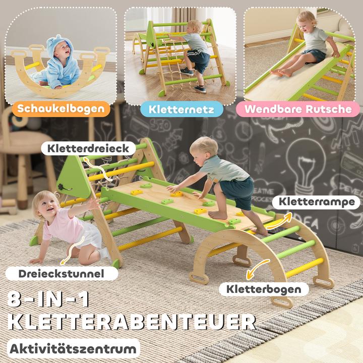 Produktbild Aiyaplay Klettergerüst Indoor Pappelkern, Kiefernfuniersperrholz Grün