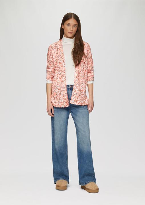 Produktbild s.Oliver Strickjacke Melierter Cardigan mit weiten Ärmeln im Relaxed Fit (44)