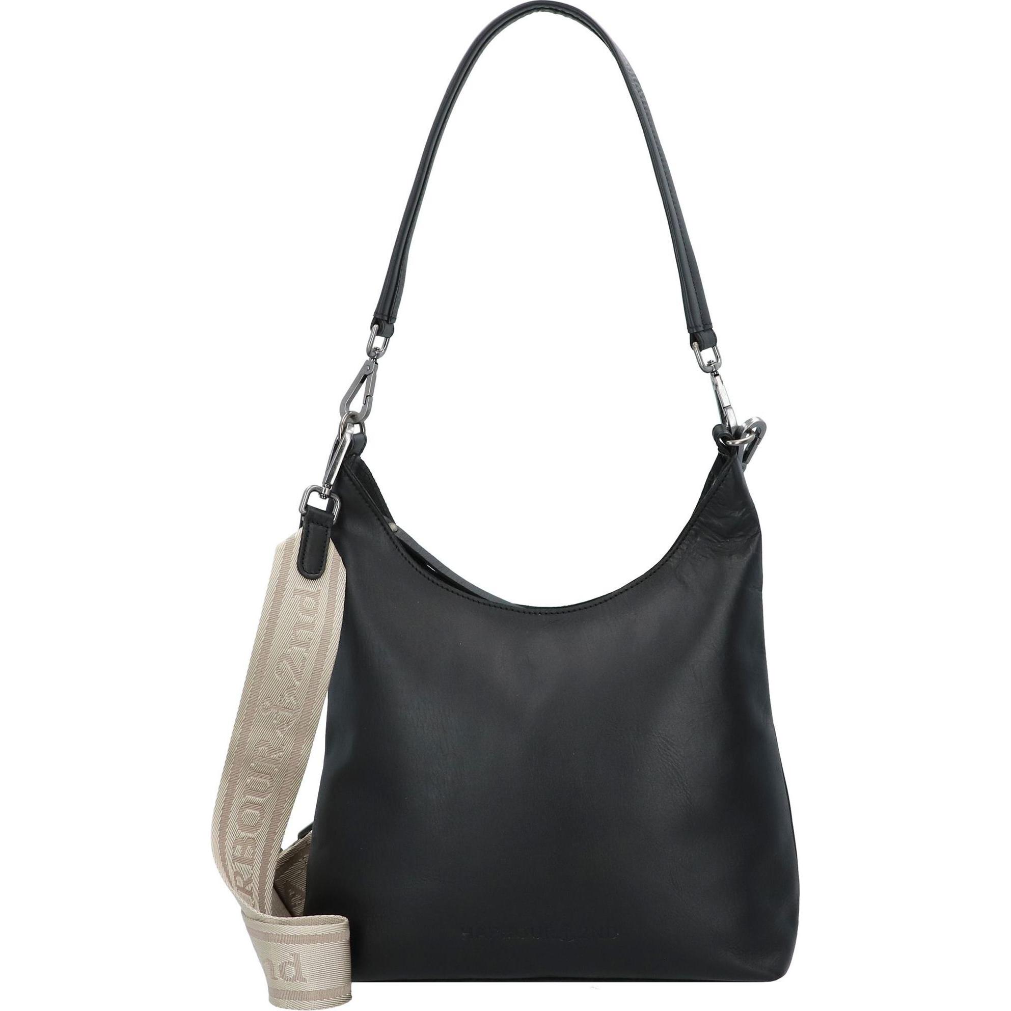 Harbour 2nd, Handtasche, Emely Schultertasche Leder 30 cm, Grau