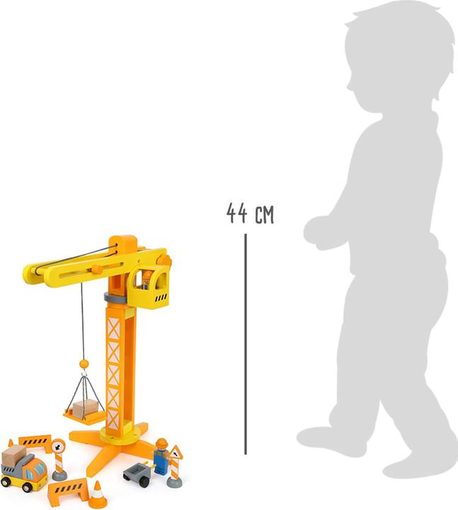 Produktbild small foot Baukran mit Baustellenzubehör