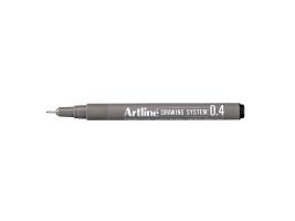 Produktbild Shachihata Fineliner Artline Drawing Pen EK234, 0,4 mm, sort (Grau, Metallisch, Schwarz)
