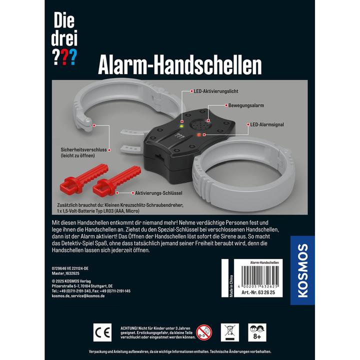 Produktbild Kosmos Die Drei??? - Alarm-Handschellen
