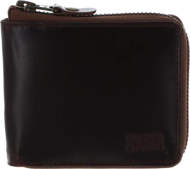 Actual product image Buckle & Seam Leather Wallet Grind