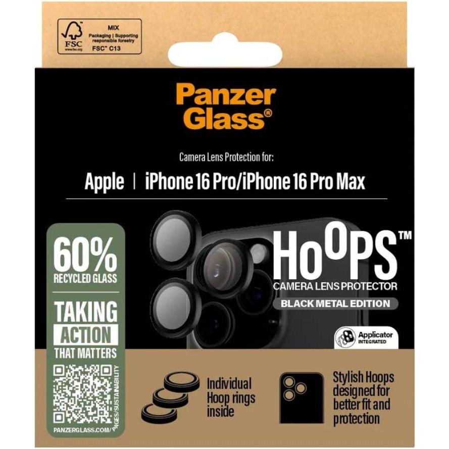 Thumbnail - PanzerGlass Hoops Camera Lens Protector (1 Stück, Apple iPhone 16 Pro Max, Apple iPhone 16 Pro), Smartphone Schutzfolie,...