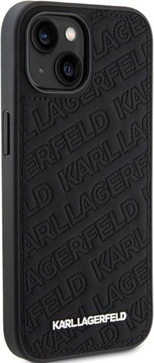Actual product image Karl Lagerfeld KLHCP15SPQKPMK iPhone 15 6.1" czarny/black hardcase Quilted K Pattern (Apple iPhone 15)