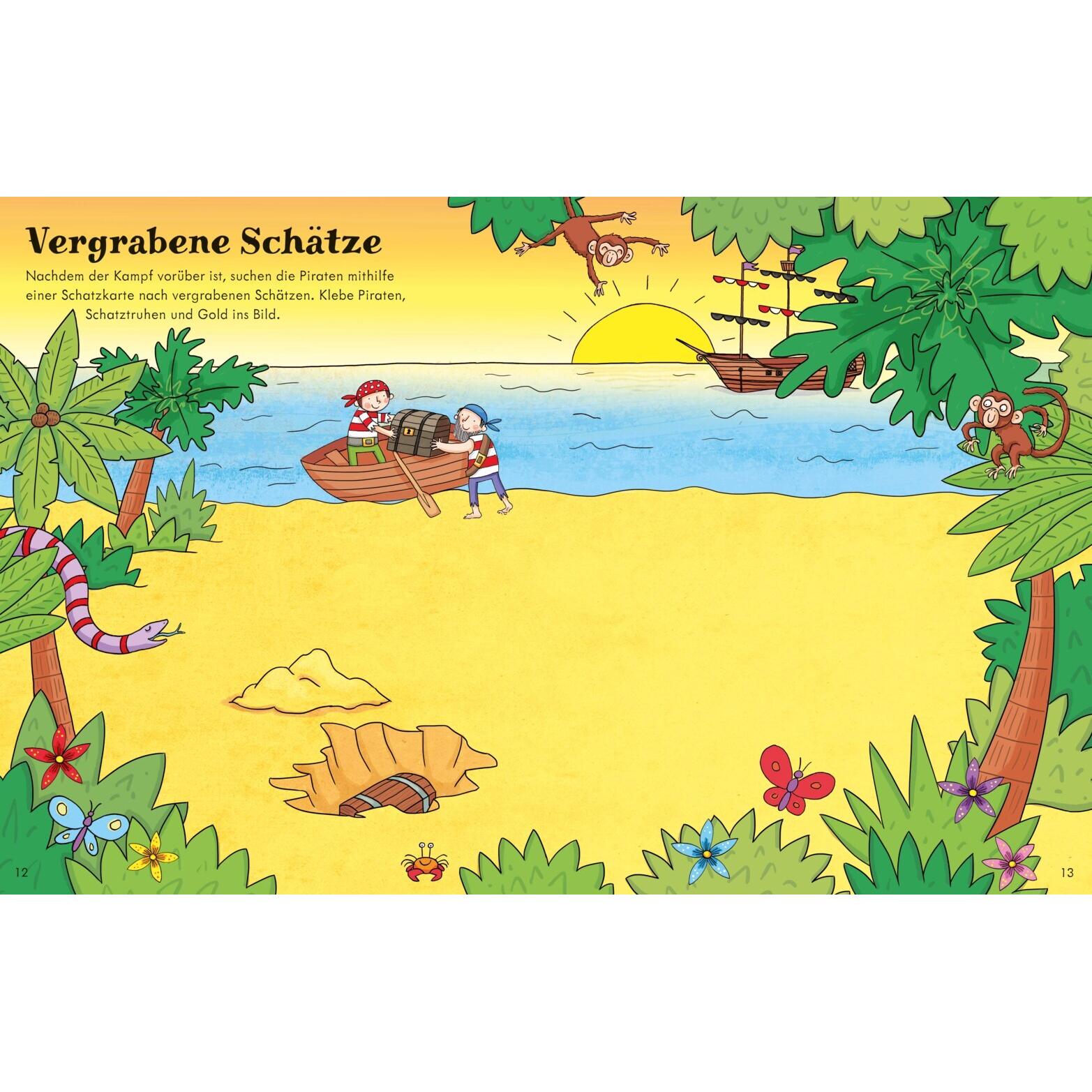 Thumbnail - Usborne Publishing, Sticker, Mein erstes Stickerbuch: Piraten