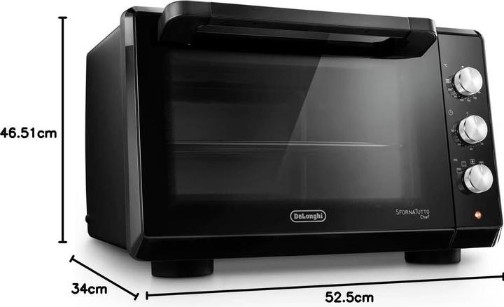 Produktbild De'Longhi De?Longhi EO34302 34 L 2000 W Schwarzer Grill