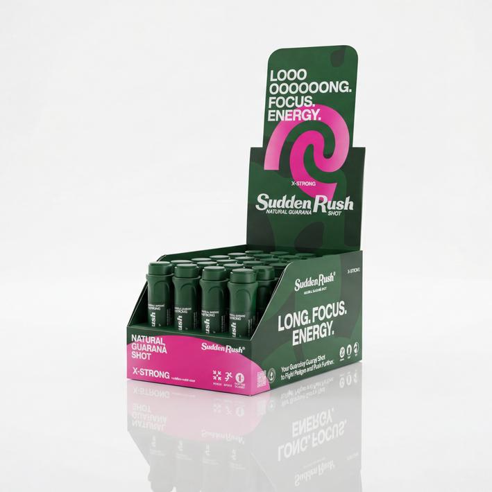 Produktbild Sudden Rush Natural Energy Shot XST (Himbeer, 24 x)