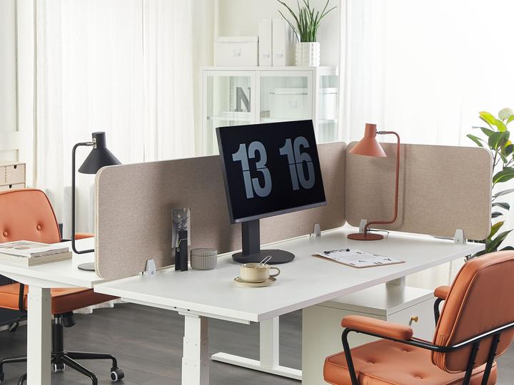 Immagine prodotto Beliani Divisorio per scrivania beige 72 x 40 cm WALLY