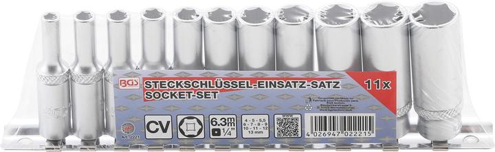 Productafbeelding BGS Steckschlüssel-Einsatz-Satz (6 mm, 12 mm, 5,5 mm, 10 mm, 7 mm, 11 mm, 5 mm, 8 mm, 9 mm, 13 mm, 4 mm)