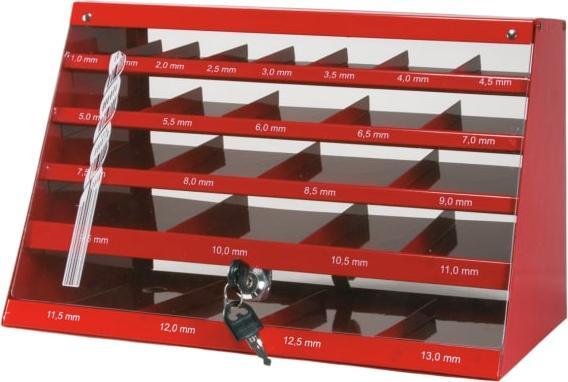 Ruko Drill cabinet empty for 570 twist drills (55.0 millimetres)