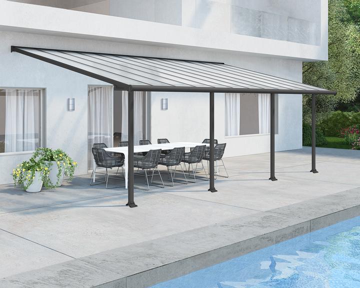 Produktbild Palram Terrassenberdachung CanopiaOlympia 3x7.3 739 x 295 cm grau