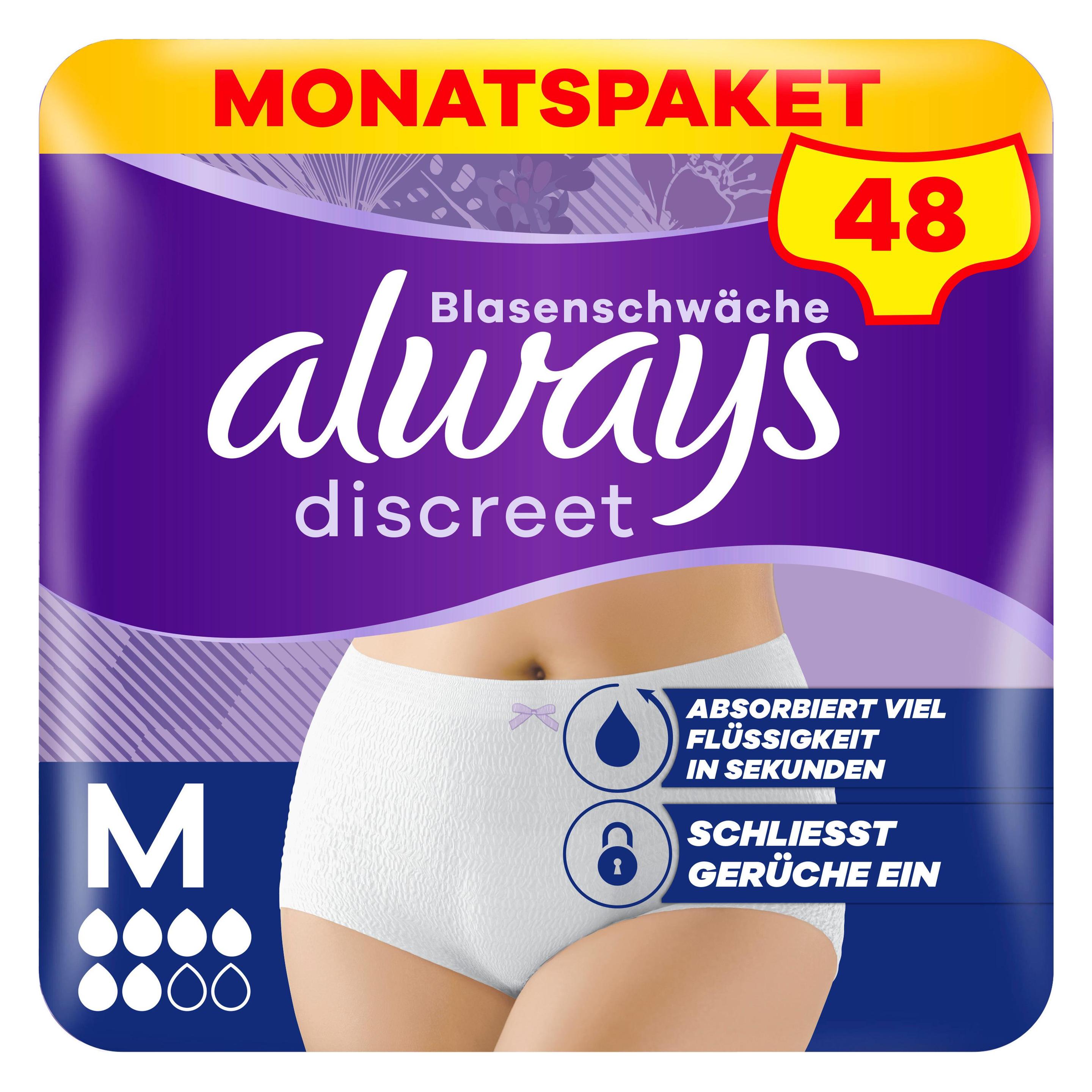 Always, Incontinentie hygiëne, Discrete slipjes (48x, Normaal)