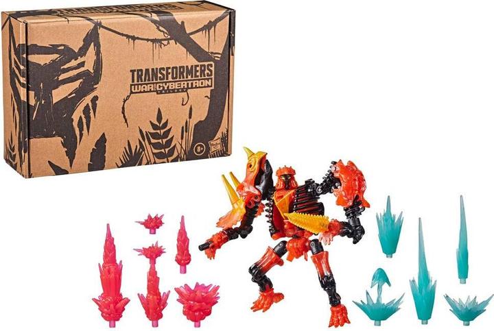 Actual product image Hasbro Transformers Generations War for Cybertron Trilogy Deluxe Class Action Figure Tricranius Beast Power