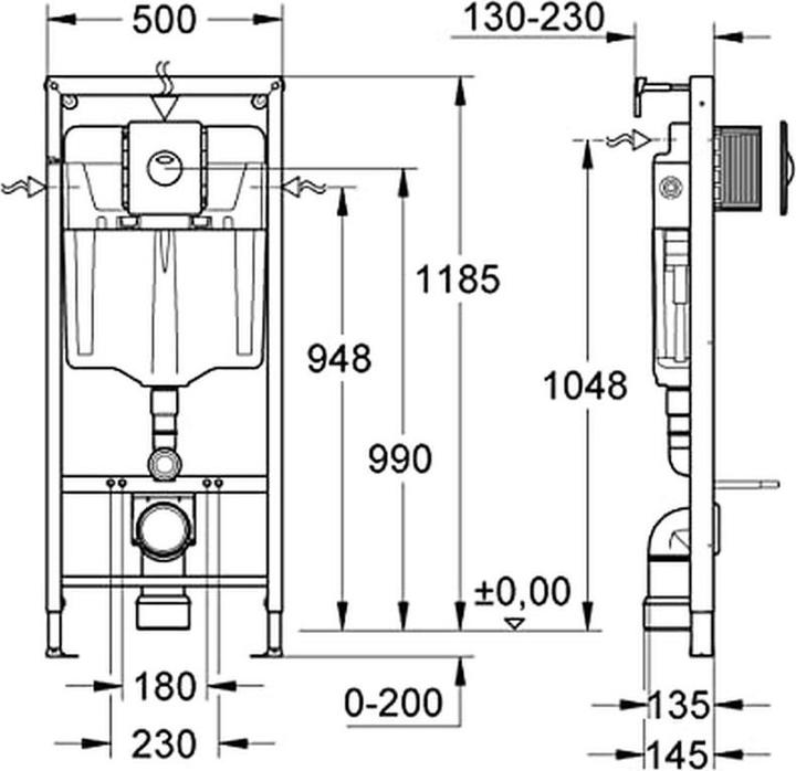 Produktbild Grohe Solido 4-i-1 monteringselement til toilet krom