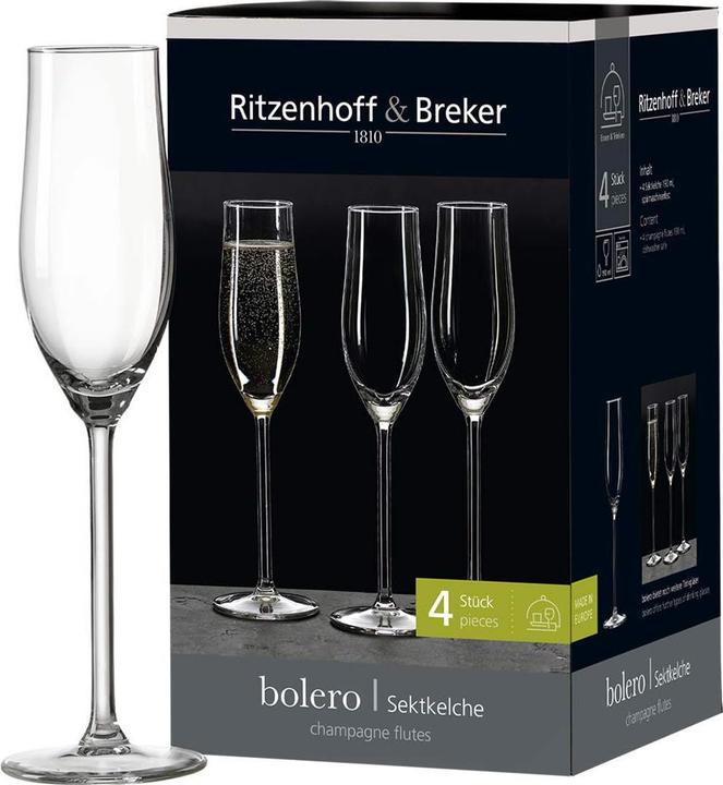 Produktbild Ritzenhoff & Breker Bolero Sektgläser (19 cl, 4 Gläser, Sektgläser)