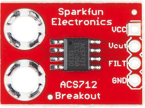 Actual product image SparkFun Hall Effect Current Sensor Breakout - ACS712 (Sensor)
