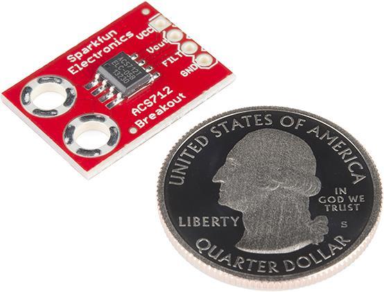 Actual product image SparkFun Hall Effect Current Sensor Breakout - ACS712 (Sensor)