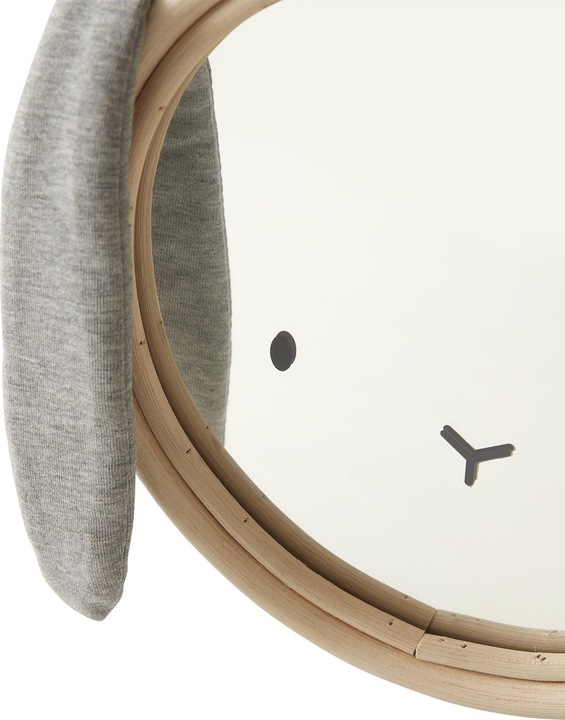 Image du produit Vertbaudet Miroir pour chambre d'enfant HASE, rotin/tissu