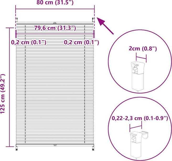 Immagine prodotto vidaXL Rollo (80 x 125 cm)