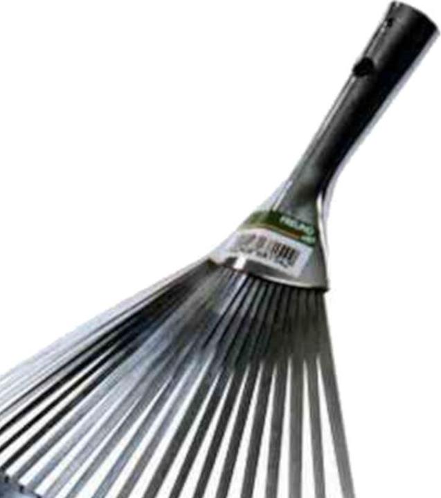 Actual product image Freund Victoria Fan broom, 68154, made of steel in silver, working width: 41 cm, without handle, handle holder: