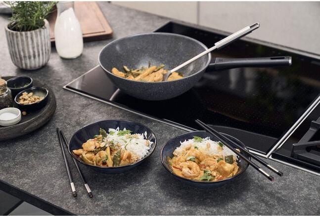 Productafbeelding Zwilling - Terreno Plus Ceramic Wok - Gray - 28 cm (Aluminium, 28 x 12.60 cm)