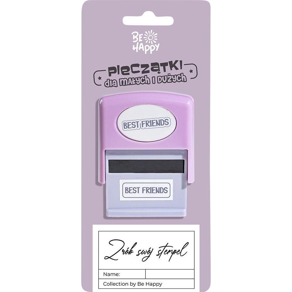 Kukartka, Timbro, Stempel für Kinder mit den Worten beste Freunde