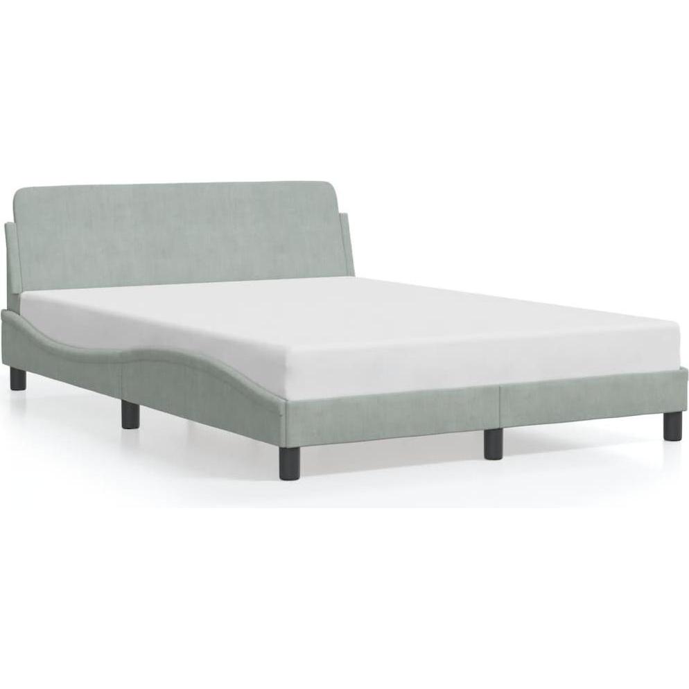 VidaXL, Bett, Bettgestell mit Kopfteil (140 x 200 cm)
