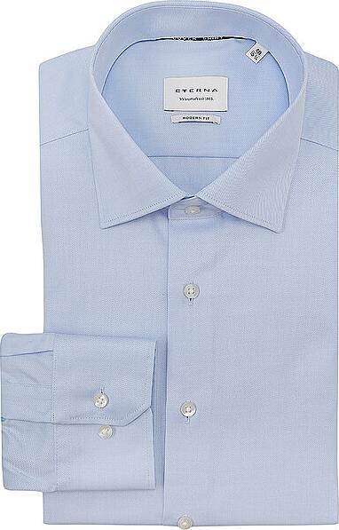 Produktbild Eterna Herrenhemd MODERN FIT Langarm Standard BLAU Gr.43 (43)