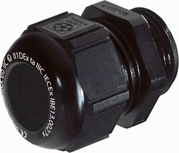 Produktbild Lapp Kabelverschraubung ATEX SKINTOP M20 x 1.5 7...13 mm x 9 mm Polyamid schwarz IP68 (SKINTOP K-M 20X1,5