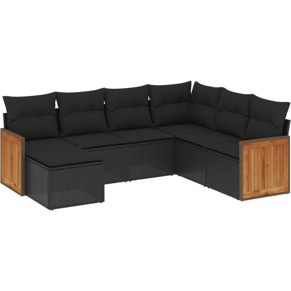 VidaXL, Gartenlounge, 10-tlg. Garten-Lounge-Set mit Kissen