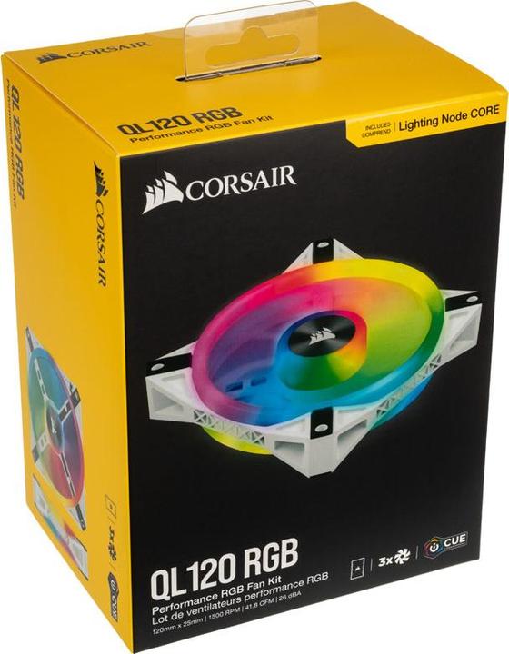 Actual product image Corsair iCUE QL120 RGB (120 mm, 3 x)