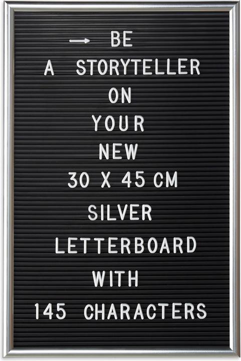 Actual product image Relaxdays Letterboard (Blackboard, 30 x 2 x 45 cm)