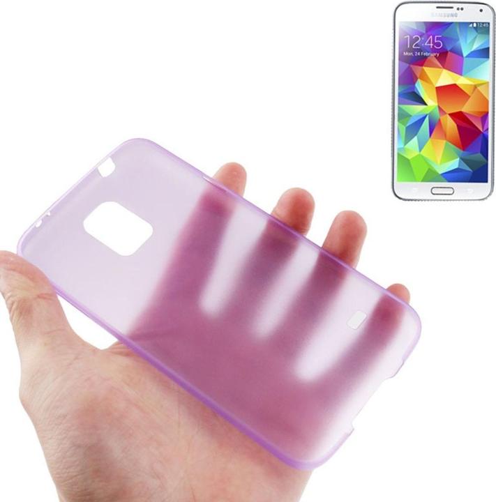 Actual product image König Design Protective Case Ultra Thin 0.3mm for Mobile Samsung Galaxy S5 mini / G800 Purple / Violet (Samsung Galaxy S5 Mini)