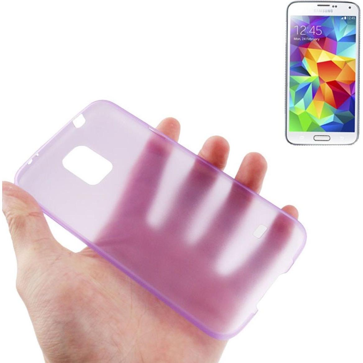 Thumbnail - König Design Schutzhülle Case Ultra Dünn 0,3mm für Handy Samsung Galaxy S5 mini / G800 Lila / Violett (Samsung Galaxy S5...