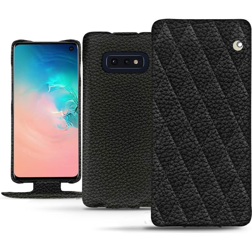 Noreve Lederschutzhülle vertikal (Samsung Galaxy S10e), Smartphone Hülle, Schwarz