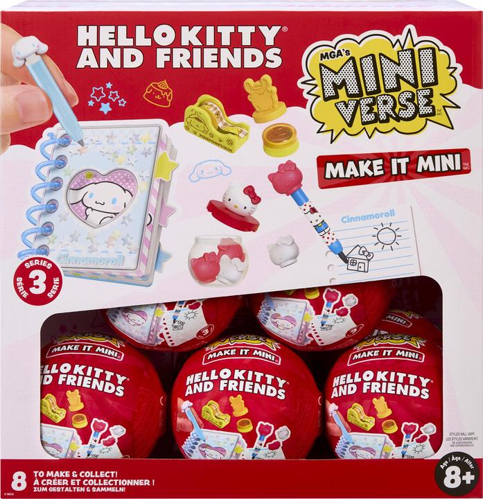 Immagine prodotto MGA MGAs Miniverse Make It Mini Hello Kitty Series 3 Asst in PDQ