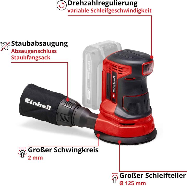Actual product image Einhell TE-RS 18 Li (Eccentric grinder)