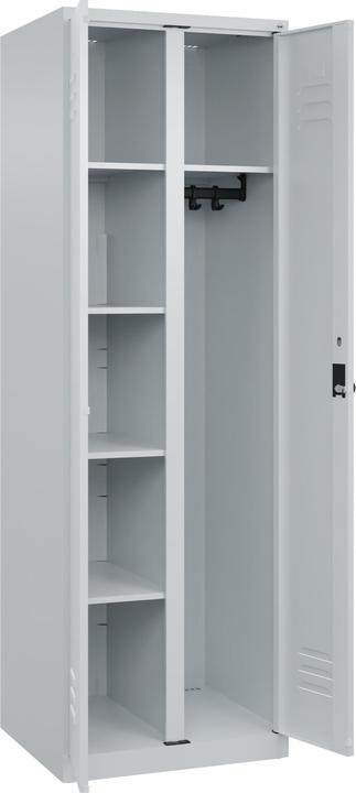 Produktbild C+P CP Spind Classic Plus lichtgrau 080600-20 S10008, 1 Schliessfach 60,0 x 50,0 x 185,0 cm (60 cm, 185 cm)