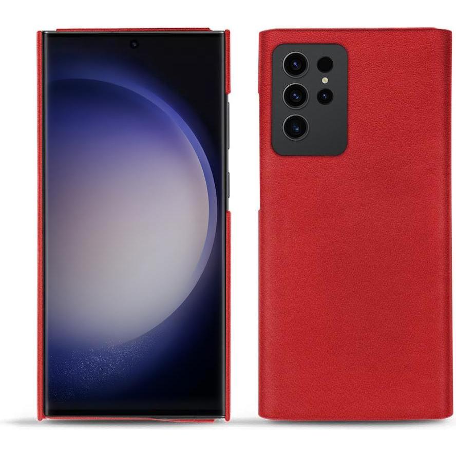 Thumbnail - Noreve Lederschutzhülle (Samsung Galaxy S23 Ultra), Smartphone Hülle, Rot