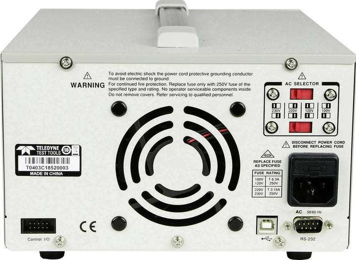 Produktbild LeCroy Teledyne T3PS43203P Labornetzgerät, einstellbar 0 - 32V 0 - 3A 212W programmierbar Anzahl Au