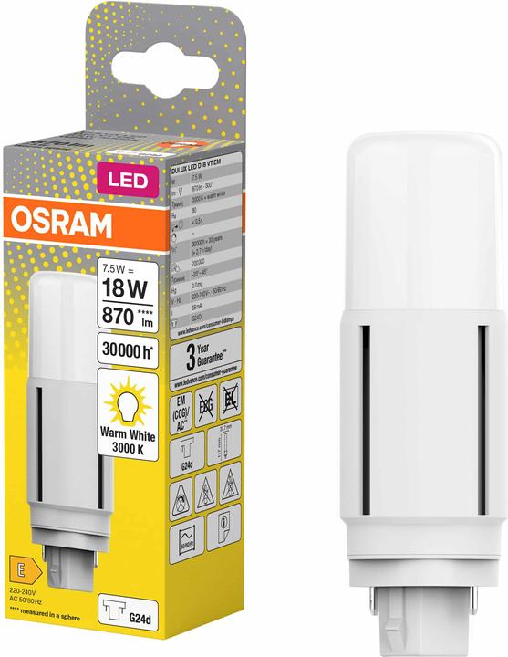Immagine prodotto Osram Dulux D (G24d, 7.50 W, 870 lm, 1 x, E)