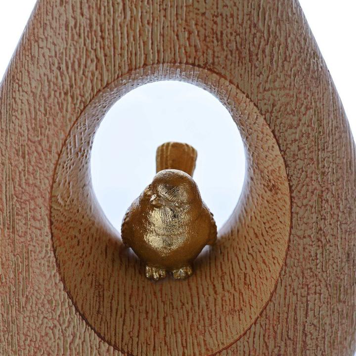 Produktbild Hestia Vogel Vase HolzEffekt