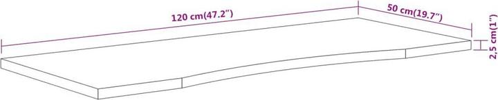 Produktbild vidaXL Schreibtischplatte (120 x 50 cm)