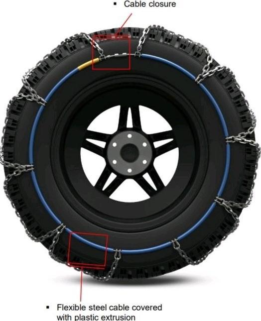 Actual product image König Chain ThuleKönig XD16 PRO 279 snow chains