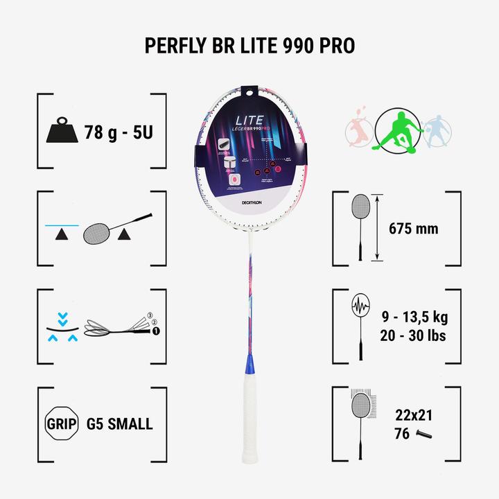 Produktbild Perfly Badmintonschläger Erwachsene - BR Lite 990 Pro magenta