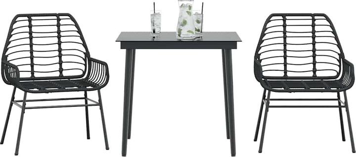 Produktbild vidaXL Garten Essgruppe (80 x 80 x 74 cm)