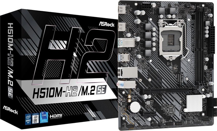Image du produit AsRock H510M-H2/M.2 SE (LGA 1200, Intel H470, mATX)