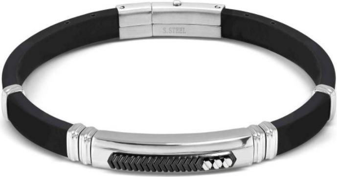 Immagine prodotto Nomination City Energy Armband (21 cm, Acciaio inossidabile, Caucciù)